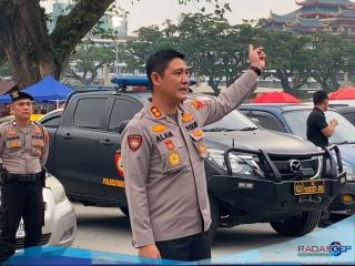 Poltabes Medan Melakukan Patroli Sepatu Roda dan Motor Listrik